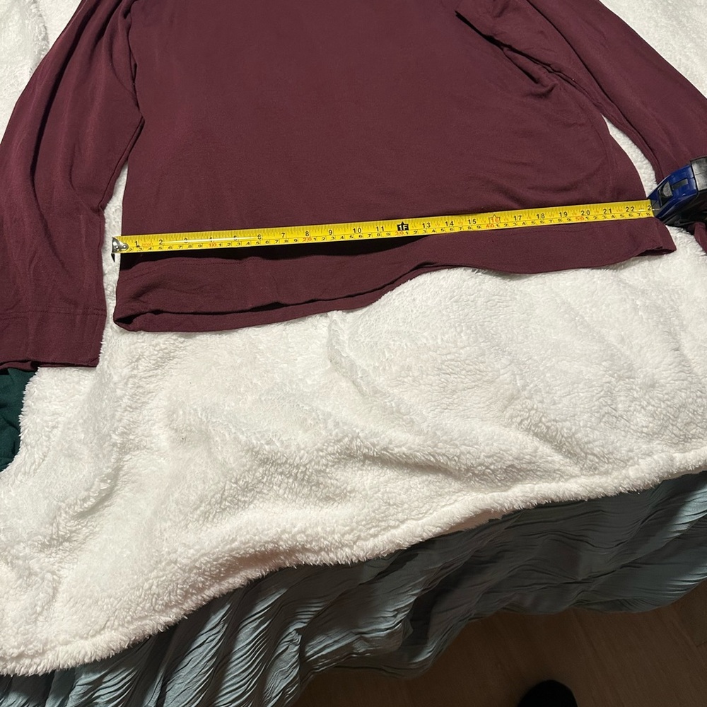 Bleusalt  Burgundy Men’s Long sleeve T-shirt and Jogger pants. - Picture 8 of 15